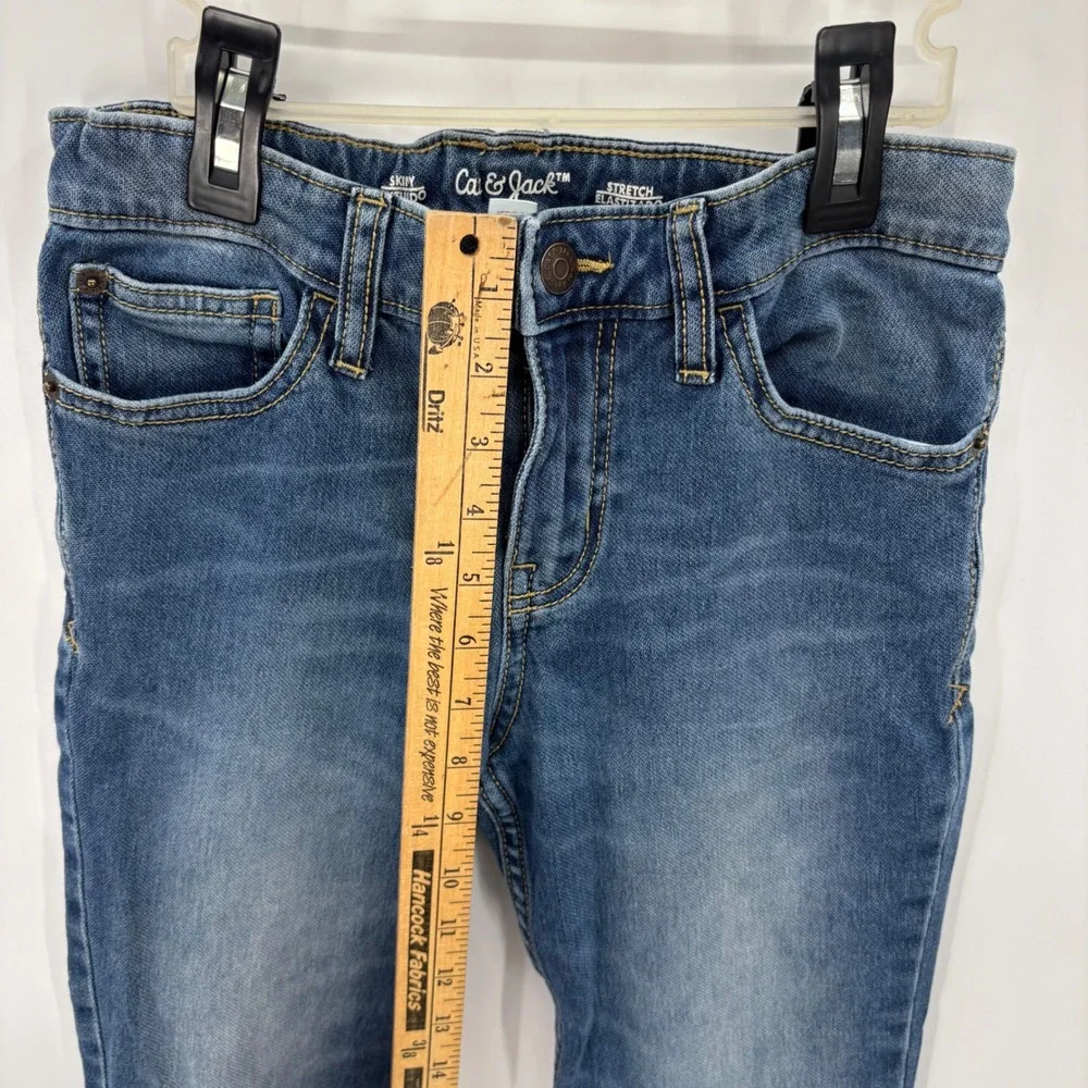 Cat & Jack Jeans Kids Size 10 Blue Stretch Medium Wash Denim Pants School Basic